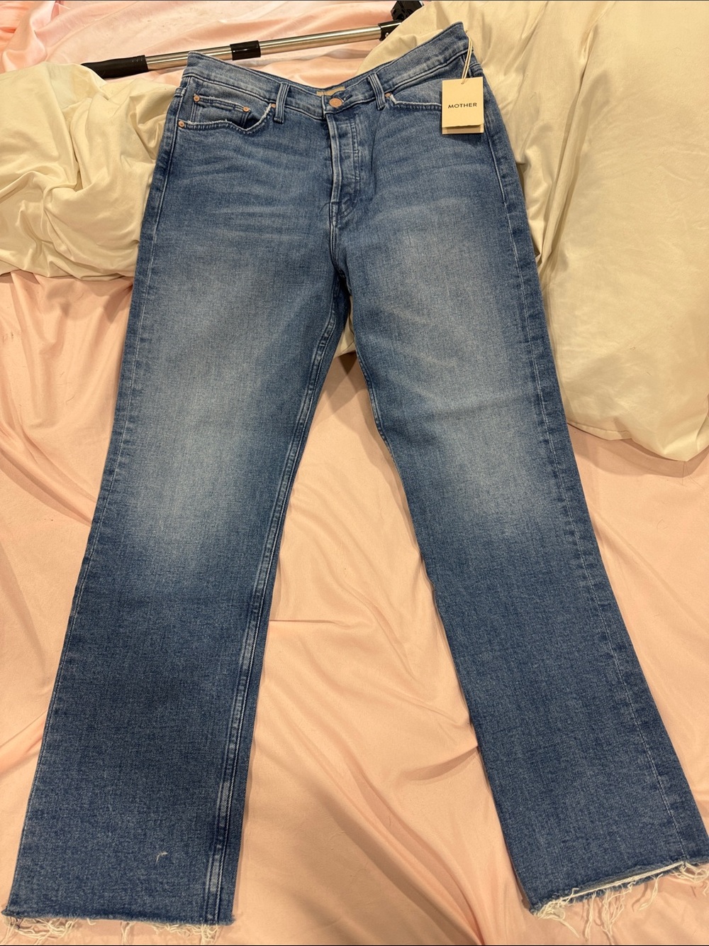 MOTHER  Women’s Light-Mid Blue Bootcut Jeans